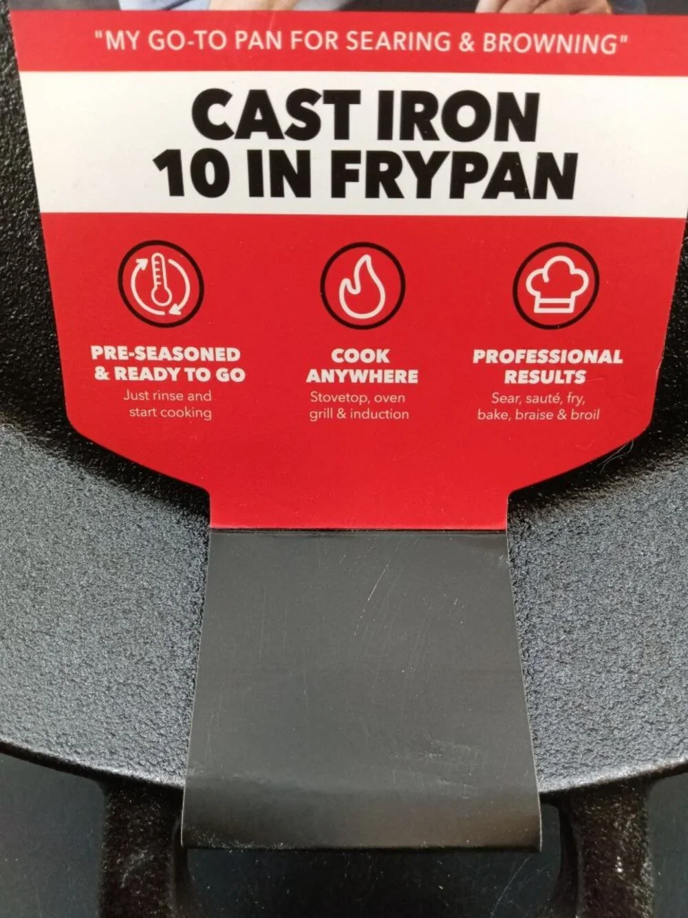 Bobby Flay 10-Inch Cast Iron Frypan By GreenPan